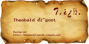 Theobald Ágost névjegykártya